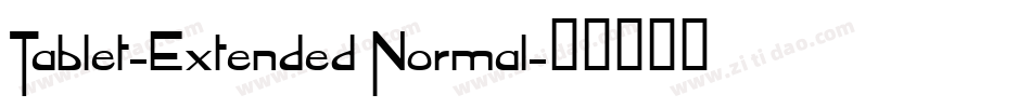 Tablet-Extended Normal字体转换